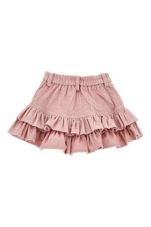 pink polyester skirt MONNALISA KIDS | 37F70068520090